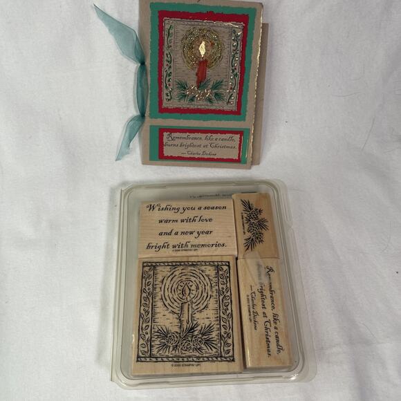 Stampin' Up! Other - STAMPIN UP WARM MEMORIES 4 RUBBER STAMPS - Original Packaging